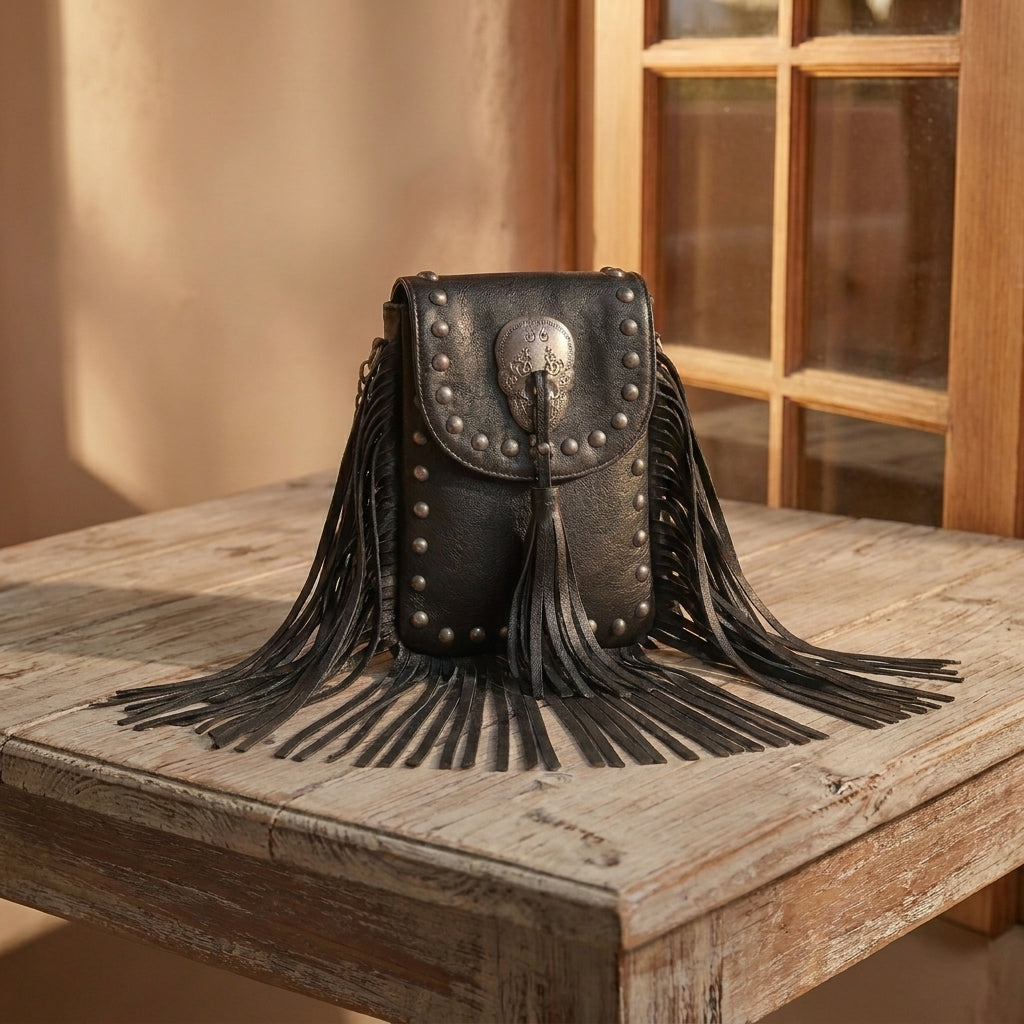 Fringe Tassel Phone Crossbody Bag